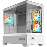 GIGABYTE C201 PANORAMIC ICE midi tower behuizing Wit | 2x USB-A | RGB | Window