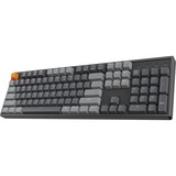 Keychron K10-J1, toetsenbord Zwart/grijs, BE Lay-out, Gateron G Pro Red, RGB leds, ABS, Hot-swappable, Bluetooth