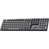 Keychron K5 Max-H3Z, toetsenbord Grijs/zwart, BE Lay-out, Gateron Low Profile 2.0 Mechanical Brown, RGB leds, Double-shot PBT, Hot-swappable, Bluetooth, 2.4GHz