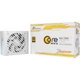 Seasonic Core GX-750-V2-WHITE, 750 Watt voeding  Wit, 1x 12-Pin High Power GPU, 2x PCIe, Kabalmanagement