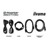 iiyama G-Master Red Eagle GB2471HSU-B1 23.8" gaming monitor Zwart, 240Hz, HDMI, DisplayPort, Audio, USB-C, NVIDIA G-Sync