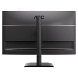 AOC U27E4CV 27" 4K Ultra HD monitor Zwart, 1x DisplayPort, 2x HDMI, 1x USB-C, 4x USB-A, 1x RJ-45