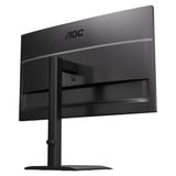 AOC U27E4CV 27" 4K Ultra HD monitor Zwart, 1x DisplayPort, 2x HDMI, 1x USB-C, 4x USB-A, 1x RJ-45