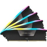 Corsair 192 GB DDR5-5200 Quad-Kit werkgeheugen Zwart, CMH192GX5M4B5200C38, Vengeance RGB, XMP