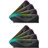 Corsair 256 GB DDR4-3200 Octa-Kit werkgeheugen Zwart, CMN256GX4M8Z3200C16, Vengeance RGB RT, XMP