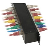 DeLOCK 19-inch patchpaneel met 24 poorten, Cat.6 Zwart, 1 HE