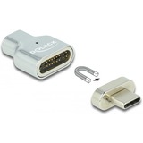 DeLOCK Thunderbolt 3 / USB Type-C Magnetische adapter Zilver