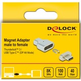 DeLOCK Thunderbolt 3 / USB Type-C Magnetische adapter Zilver
