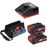 EINHELL Power Tool kit 18V Twin Pack BL gereedschapsset Rood/zwart, Oplader en 2 accu's (2Ah/4,0Ah) inbegrepen 