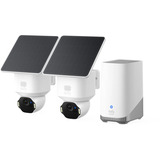 Eufy SoloCam E42 beveiligingscamera Wit, 2-Cam with HomeBase S380