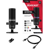 HyperX DuoCast microfoon Zwart, RGB led