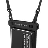 Just in Case Waterproof Floating Phone Bag IPX8 telefoonhoesje Zwart/transparant