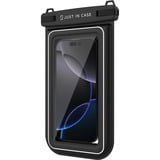 Just in Case Waterproof Floating Phone Bag IPX8 telefoonhoesje Zwart/transparant