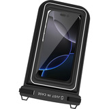 Just in Case Waterproof Floating Phone Bag IPX8 telefoonhoesje Zwart/transparant