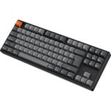 Keychron K8 Max-J4Z, toetsenbord Zwart, BE Lay-out, Keychron Super Banana, RGB leds, 80%, Double-shot ABS, Hot-swappable, Bluetooth, 2.4GHz