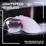 Logitech G502 X PLUS LIGHTSPEED Draadloze RGB Gamingmuis Wit, 100-25.600 dpi