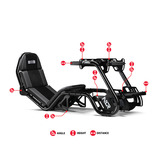 Next Level Racing F-GT Pro Formula and GT racing simulator Zwart