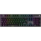Sharkoon SKILLER SGK20 RGB mechanisch gaming toetsenbord Zwart, BE lay-out (AZERTY), Huano Brown, 100%, RGB leds