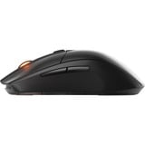 SteelSeries Rival 3 Wireless Gen 2 gaming muis Zwart, 18.000 dpi, RGB, 2.4GHz / Bluetooth 5.0