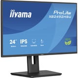 iiyama ProLite XB2492HSU-B1 24" monitor Zwart (mat), 120Hz, HDMI, DisplayPort, USB, Audio