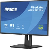 iiyama ProLite XB2492HSU-B1 24" monitor Zwart (mat), 120Hz, HDMI, DisplayPort, USB, Audio