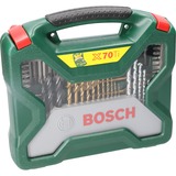 Bosch 70-delige X-Line titanium boren- en schroefbitset boor- en bitset Groen