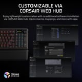 Corsair VANGUARD PRO 96 RGB mechanisch gaming toetsenbord Zwart, US lay-out (QWERTY), Corsair MGX, 96%, RGB, Keycaps PBT double-shot, ABS single-shot, Hot-swap