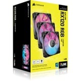 Corsair iCUE LINK RX120 RGB 120 mm PWM-fan, Starterskit case fan Zwart, 4-pin PWM