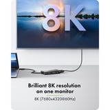 ICY BOX IB-AD1030-C - USB-C naar 3x HDMI adapter Zwart