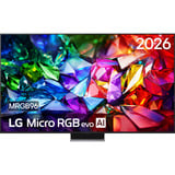 LG Micro RGB evo AI MRGB96 (86MRGB96B9B) 86" 4K Ultra HD LED tv Zwart, 4x HDMI, 2x USB, Optisch, Bluetooth, LAN, WLAN, CI+, HDR10