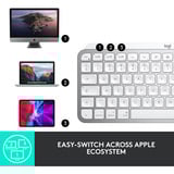 Logitech MX Keys Mini For Mac Minimalist Wireless Illuminated Keyboard, toetsenbord Grafiet, US-International, Bluetooth