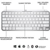 Logitech MX Keys Mini Minimalist Wireless Illuminated Keyboard, toetsenbord Lichtgrijs, FR lay-out, Bluetooth