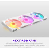 NZXT F420 RGB case fans Wit, 3 stuks, 420 x 140 x 25 mm, PWM