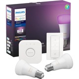 Philips Hue White and Color Ambiance Starterkit E27 ledverlichting Wit, 2000K - 6500K, Dimbaar