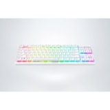 Razer Deathstalker V2 Pro TKL RGB mechanisch gaming toetsenbord Wit, US lay-out (QWERTY), Razer Linear Optical (Red), 80% (TKL)	, Bluetooth
