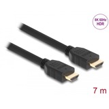 DeLOCK High Speed HDMI kabel Zwart, 7 meter, 8K 60Hz, 48 Gbps