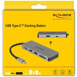 DeLOCK USB Type-C Docking Station Grijs
