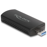 DeLOCK Wi-Fi 6E Dual Band WLAN USB Adapter AX3000 wlan adapter Zwart