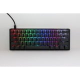 Ducky One 3 Classic Mini, toetsenbord Zwart/wit, US lay-out, Cherry MX Silent Red, RGB led, Double-shot PBT, Hot-swappable, QUACK Mechanics, 60%