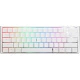 Ducky One 3 Mini White, gaming toetsenbord Wit/zilver, BE Lay-out, Cherry MX RGB Speed Silver, RGB leds, 60%, ABS