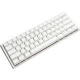 Ducky One 3 Mini White, gaming toetsenbord Wit/zilver, BE Lay-out, Cherry MX RGB Speed Silver, RGB leds, 60%, ABS