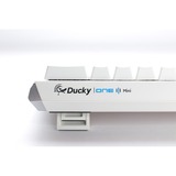 Ducky One 3 Mini White, gaming toetsenbord Wit/zilver, BE Lay-out, Cherry MX RGB Speed Silver, RGB leds, 60%, ABS