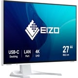 EIZO FlexScan EV2740X-WT 27" 4K UHD monitor Wit, 2x HDMI, DisplayPort, 3x USB-A, USB-B, 2x USB-C, RJ-45