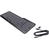 HP 400 backlit bedraad toetsenbord Zwart, BE lay-out (AZERTY), 100%