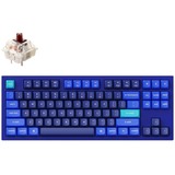 Keychron Q3-J3, toetsenbord blauw, US lay-out, Gateron G Pro Brown, RGB leds, TKL, hot swap