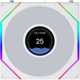 Lian Li UNI FAN TL LCD FLEX RGB case fan Wit, 124 x 120 x 28 mm, PWM