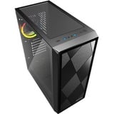 Sharkoon VS8 RGB Black midi tower behuizing Zwart | 2x USB-A | 1x USB-C | RGB | Tempered Glass
