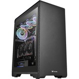 Thermaltake S500 TG tower-behuizing Zwart, 2x USB-A 2.0, 2x USB-A 3.2 (5 Gbit/s), Audio, Window-kit