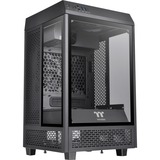 Thermaltake The Tower 100 Mini Tower tower-behuizing Zwart, 2x USB-A 3.2 (5 Gbit/s), USB-C 3.2 (5 Gbit/s), 2x Audio, Window-kit