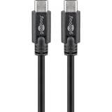 goobay Sync & Charge Super Speed USB-C kabel Zwart, 2 meter